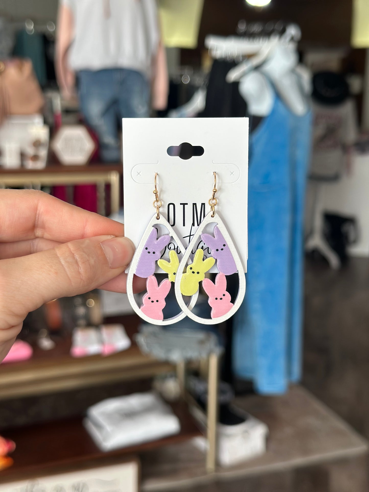 Peep Teardrop Earrings