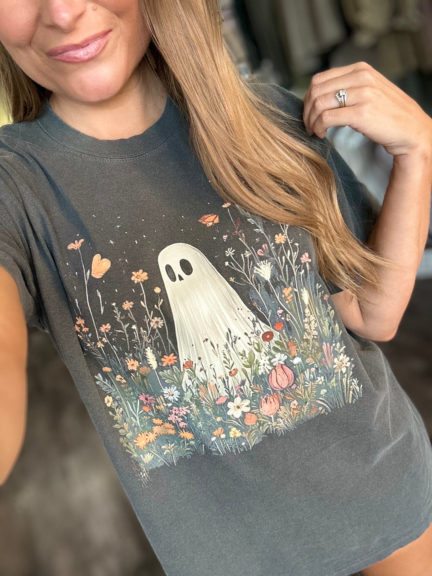Floral Ghost Graphic Tee