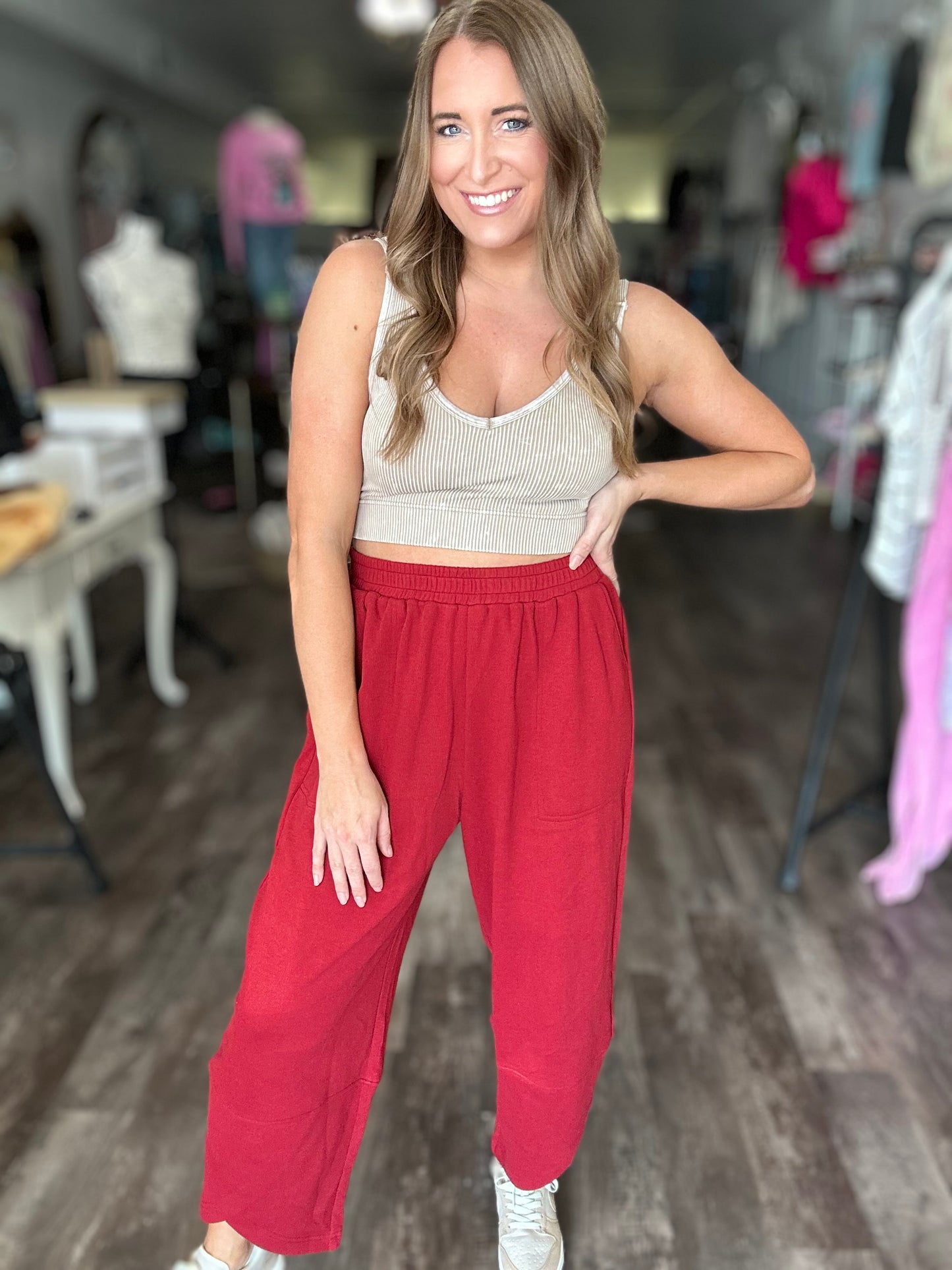 Sample Sale - Red Pants (Medium)