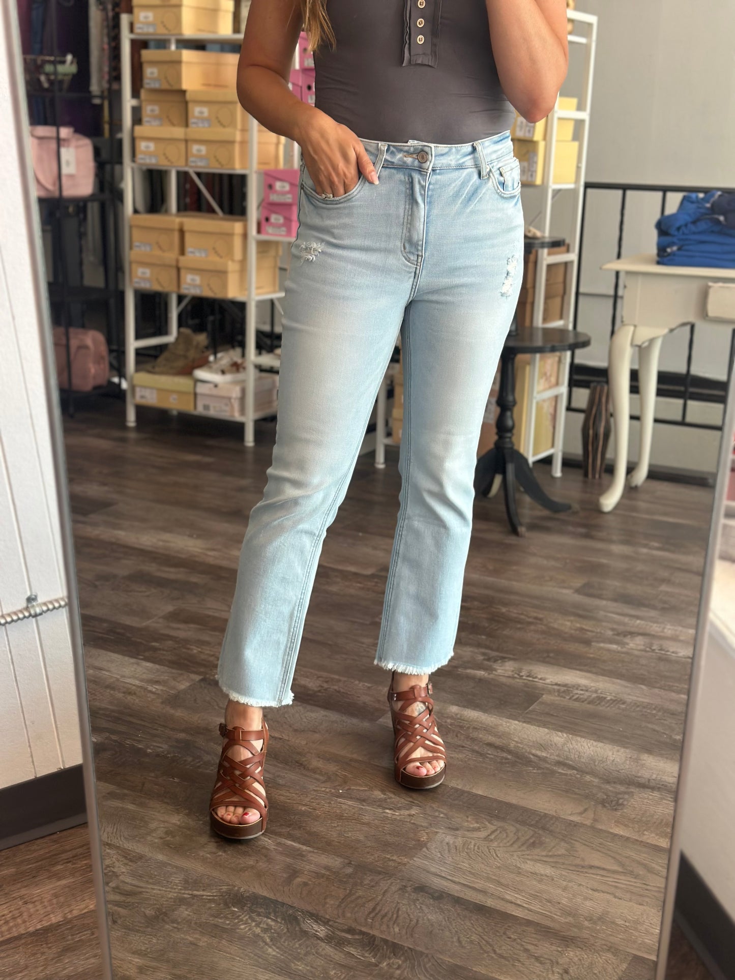 Milani Raw Hem Denim