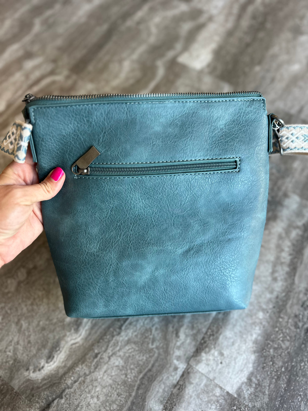 Tracy Tassel Stitch Crossbody (Jade)
