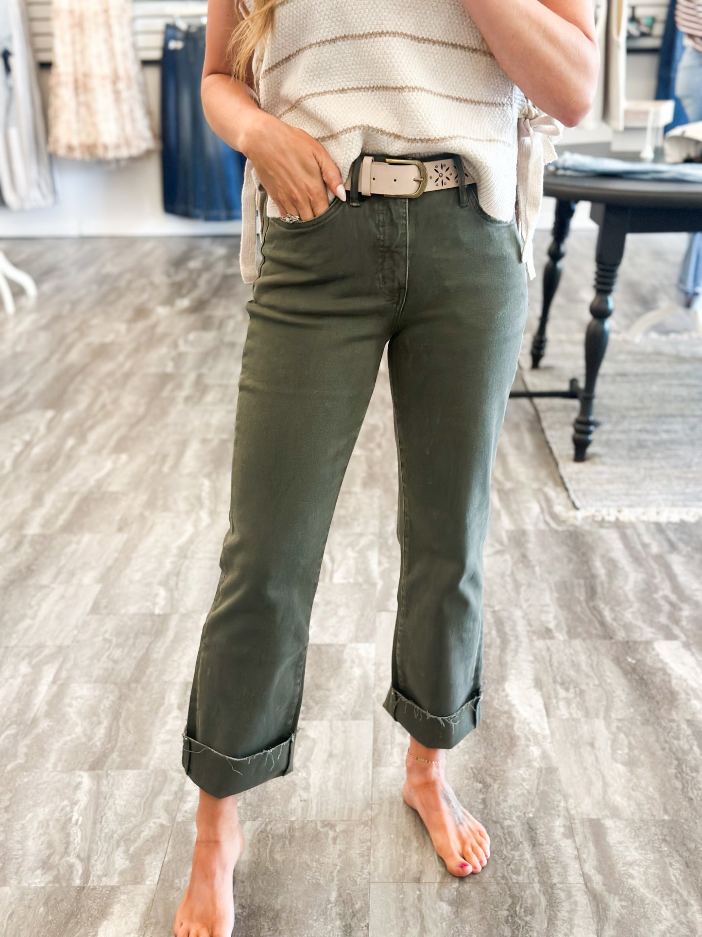Melanie High Rise Tummy Control Denim
