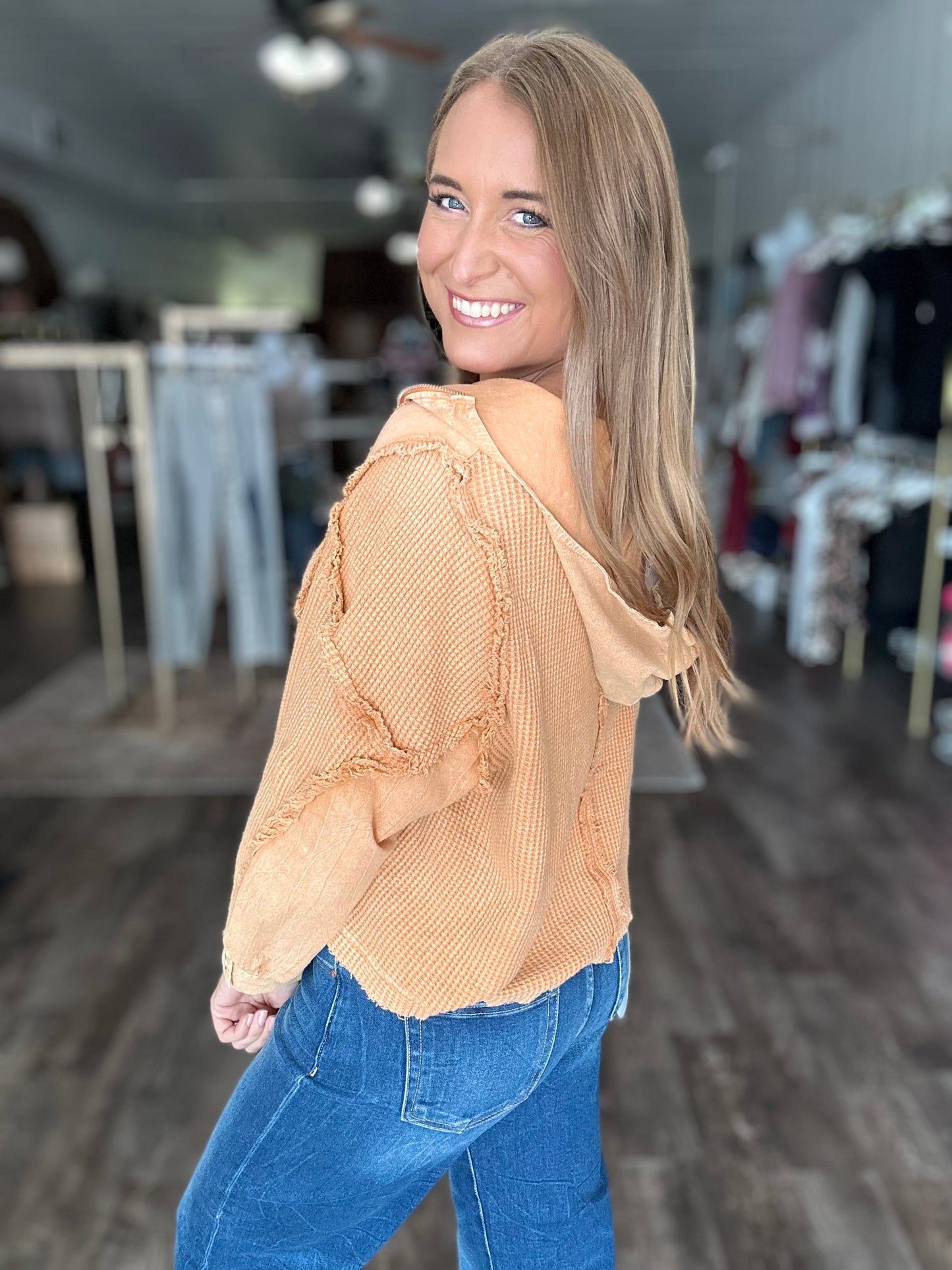 Stay Loving You Waffle Knit Top