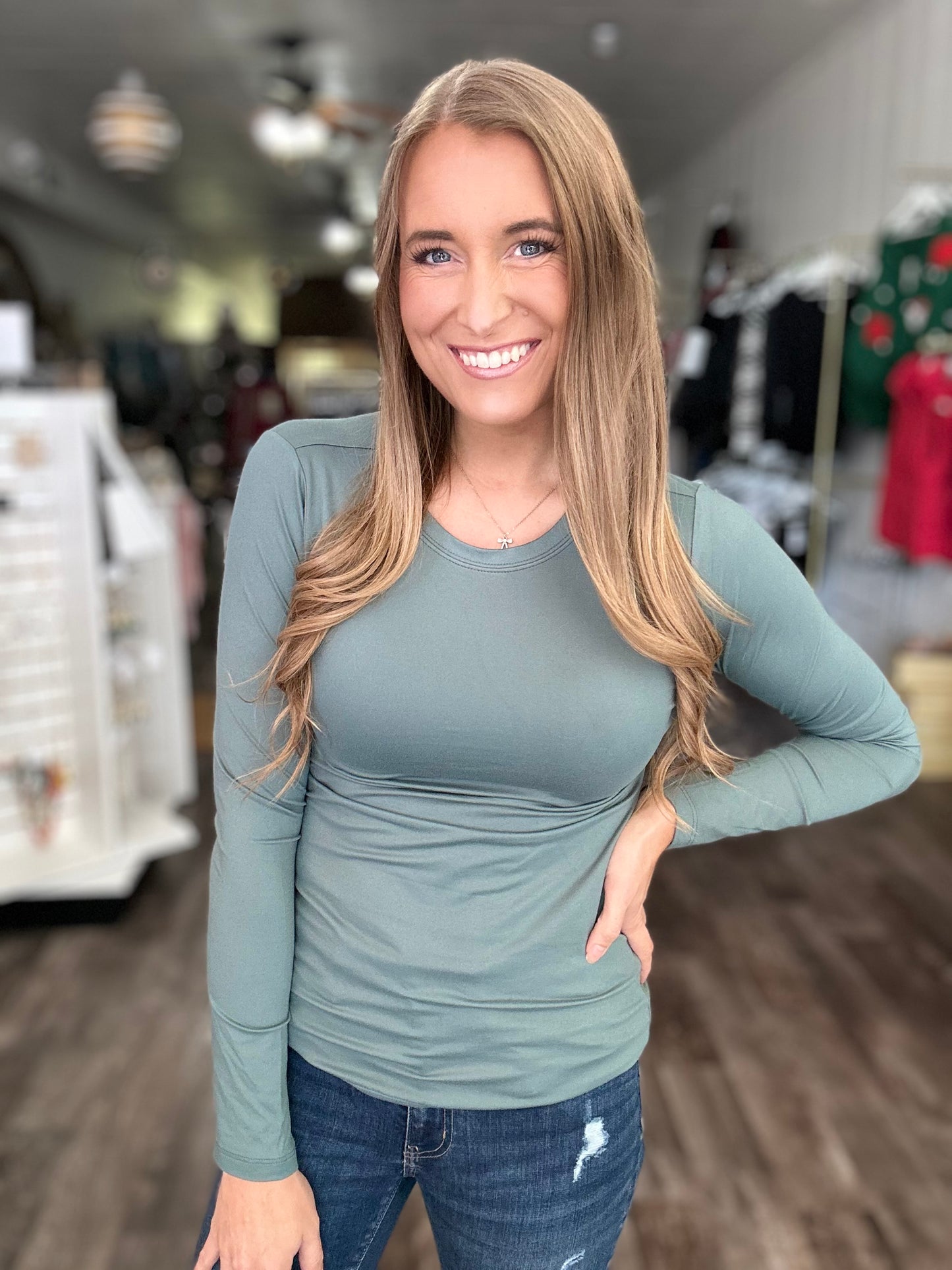 Keep It Chill Long Sleeve - Ash Jade