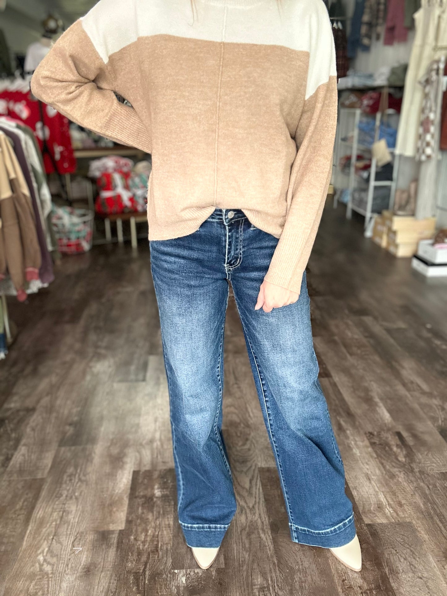 Darlene High Rise Wide Leg Denim