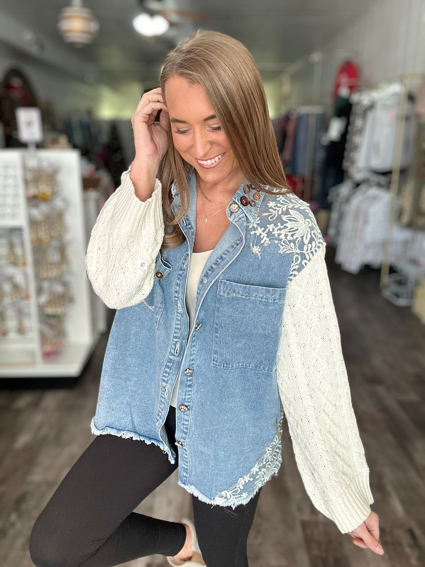 All My Love Sweater Sleeve Shacket