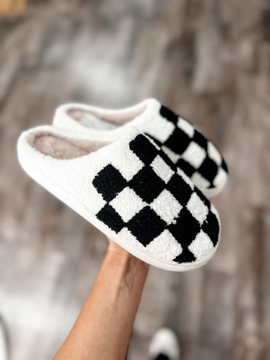Checkered Slippers