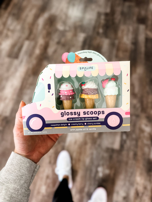 Glossy Scoops Ice Cream Lip Gloss Trio