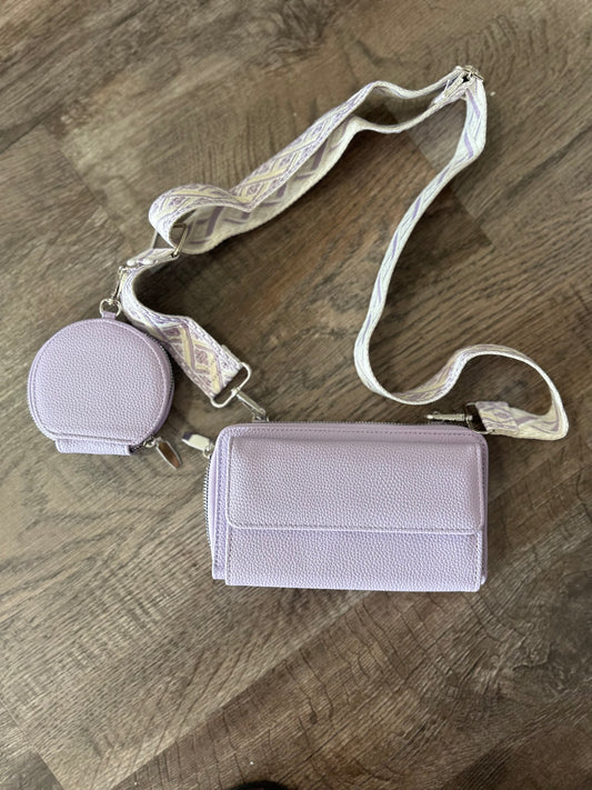 Rochelle Duo Wallet Crossbody - Lilac