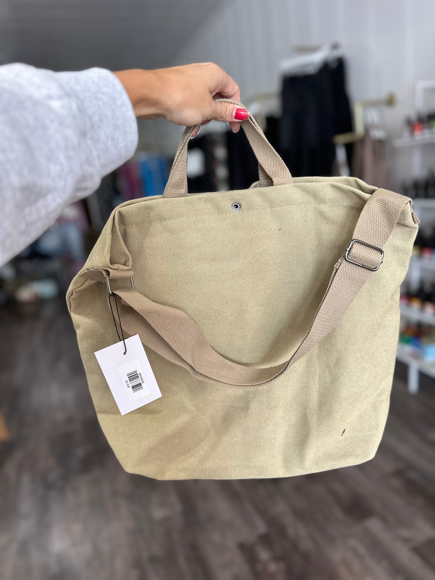 Tote Bag Canvas Bag - Tan