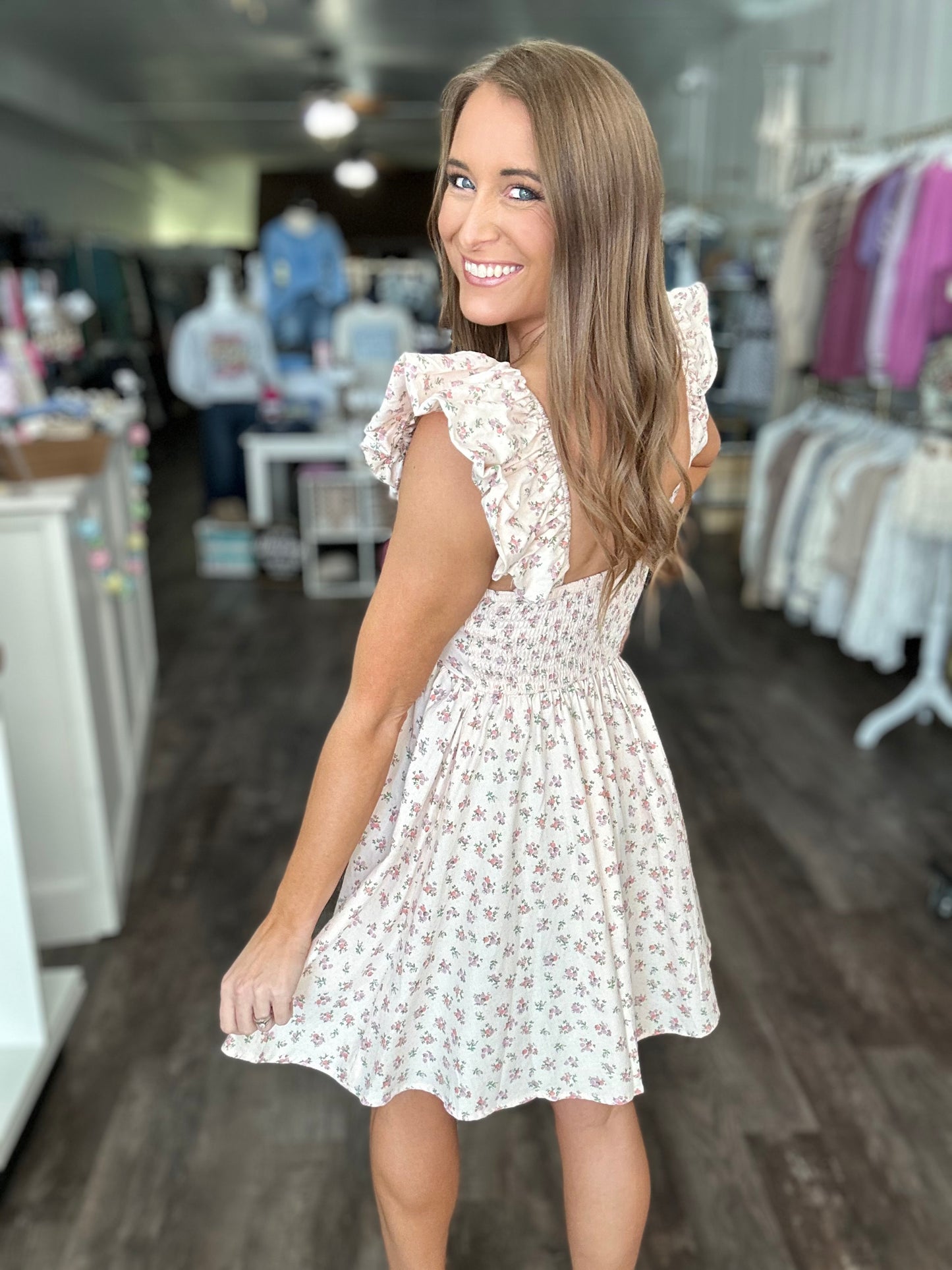 Hello Gorgeous Ditsy Floral Dress
