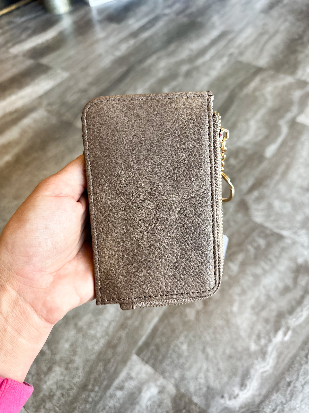 Dainty Card Wallet (Stone)