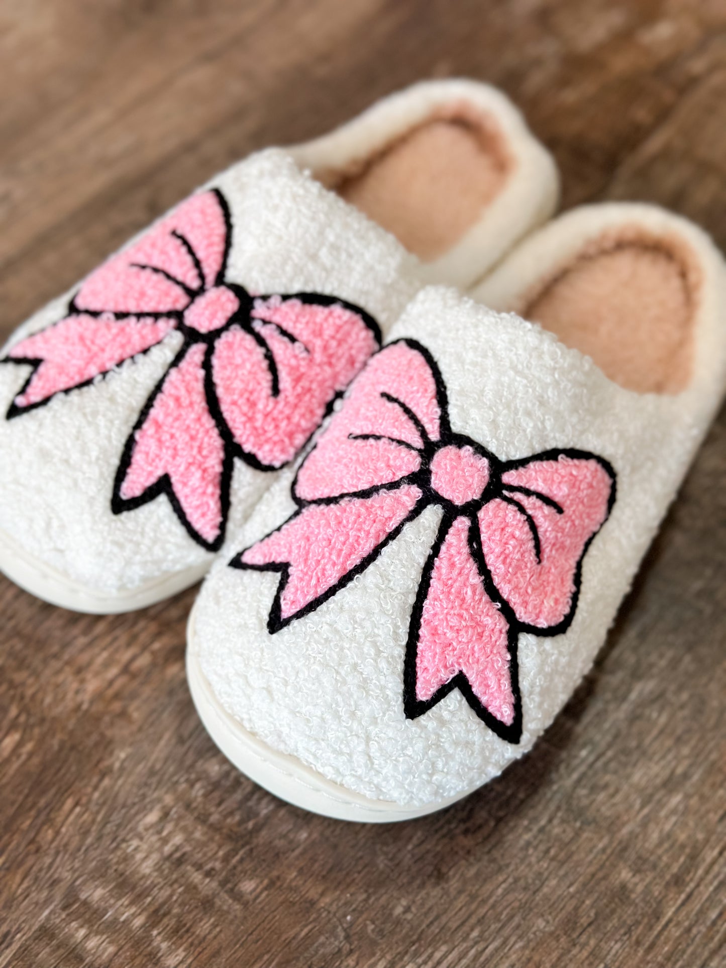 Cozy Bow Slippers