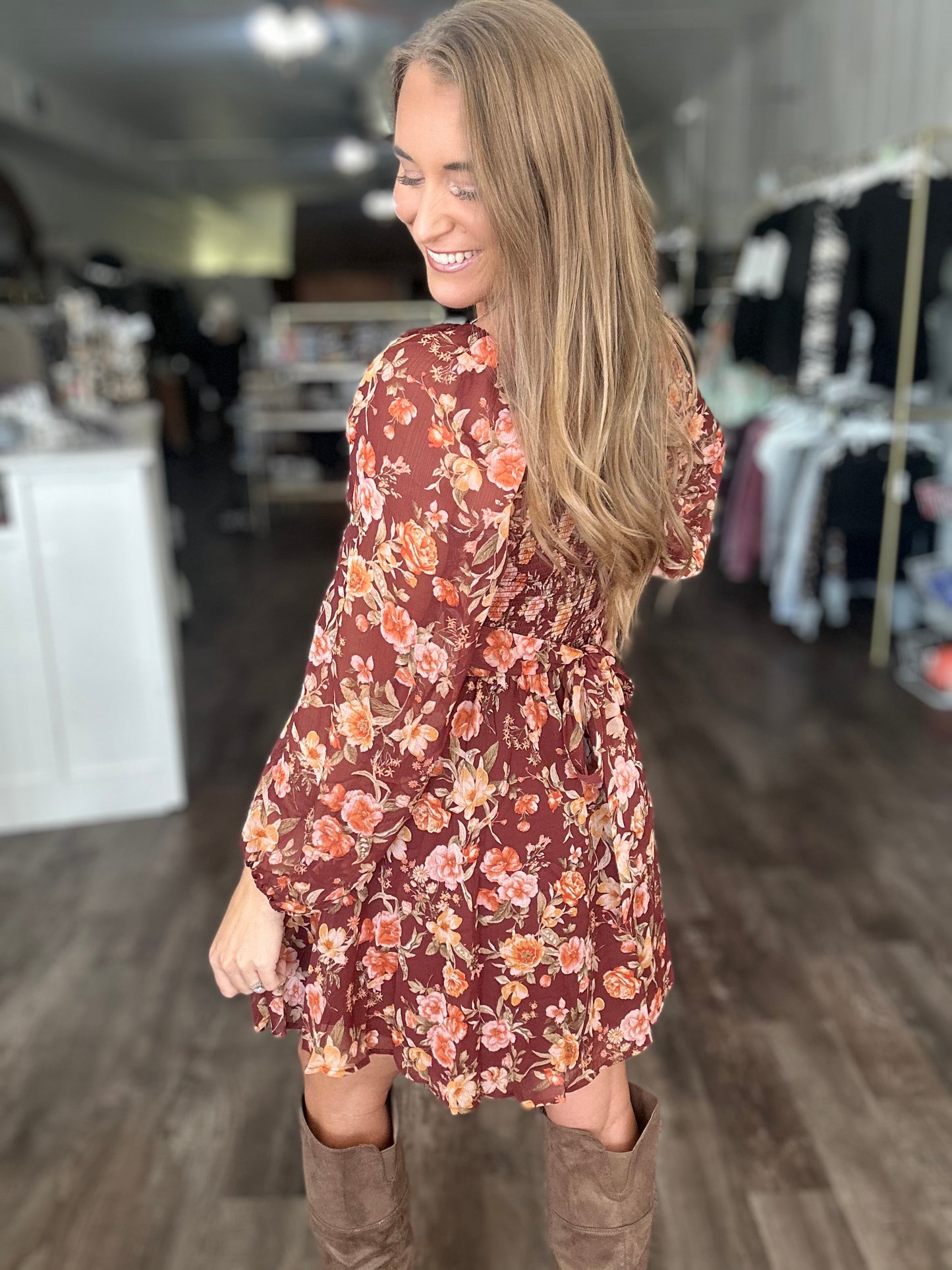 Give It Time Floral Dress
