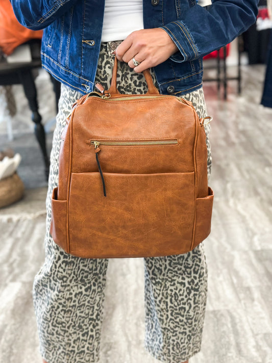 Amy Vegan Leather Backpack Purse