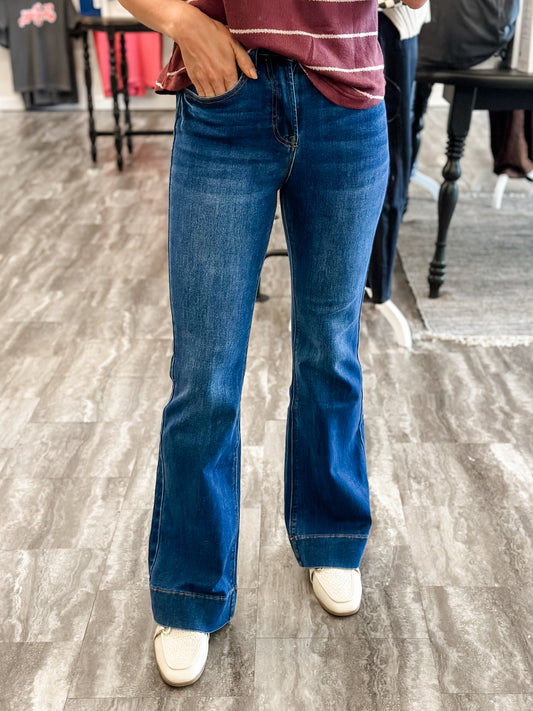 Rita Tummy Control Flare Denim
