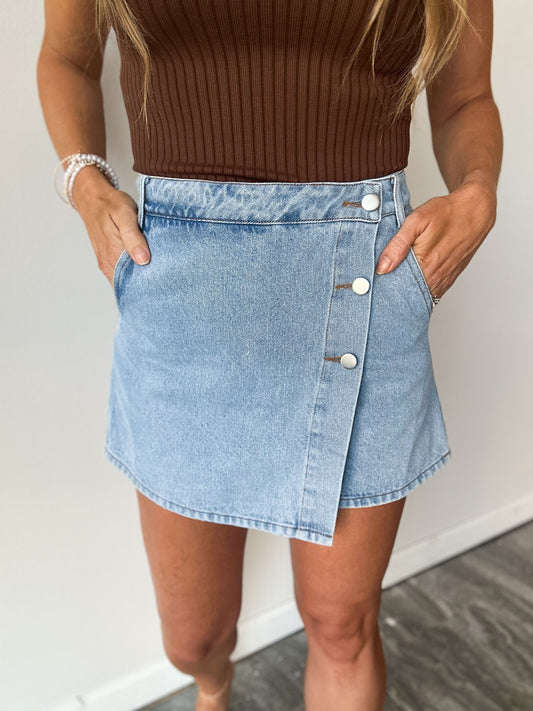 Happy Days Denim Skort