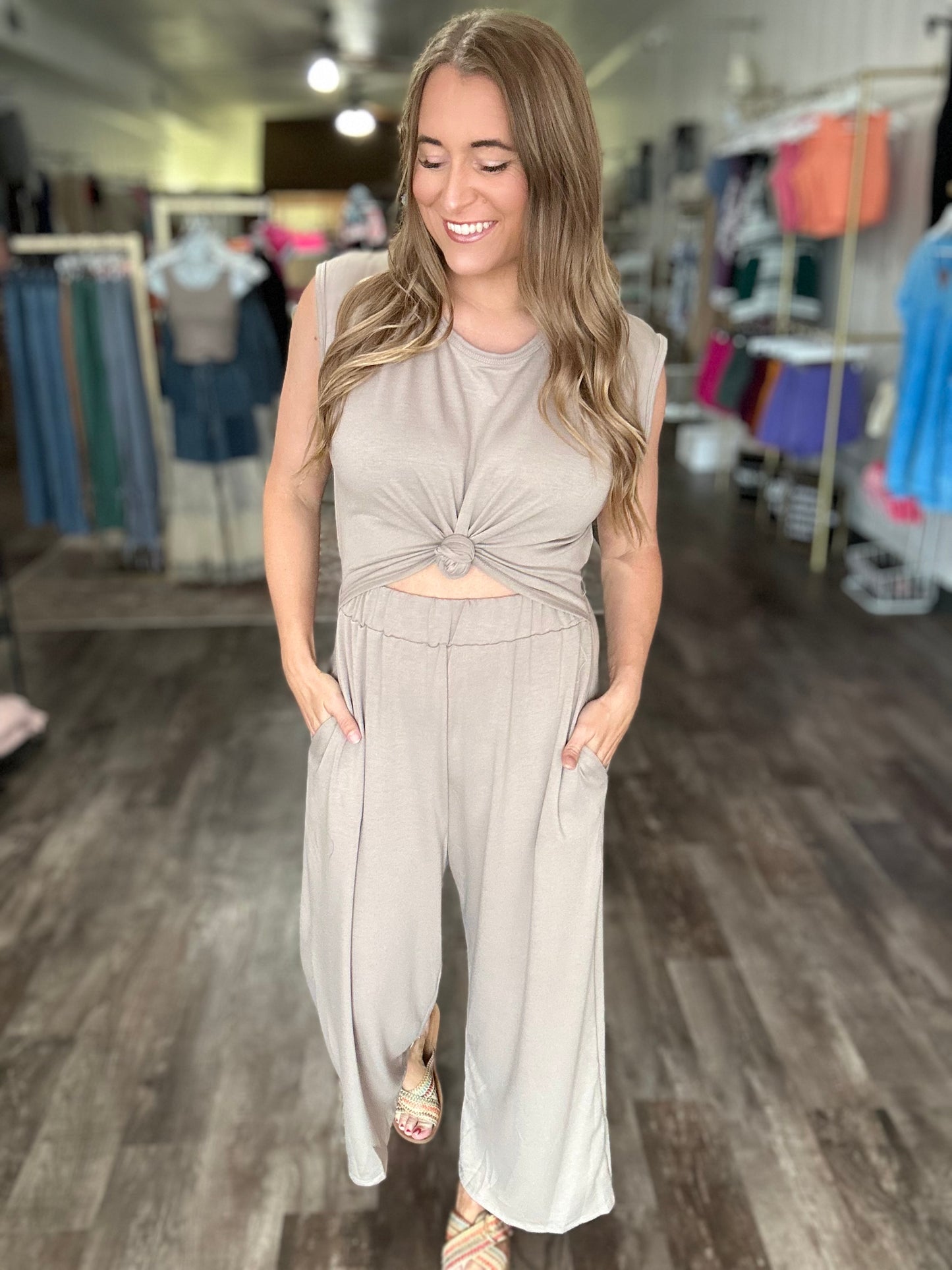 Never Late Wide Leg Jumpsuit