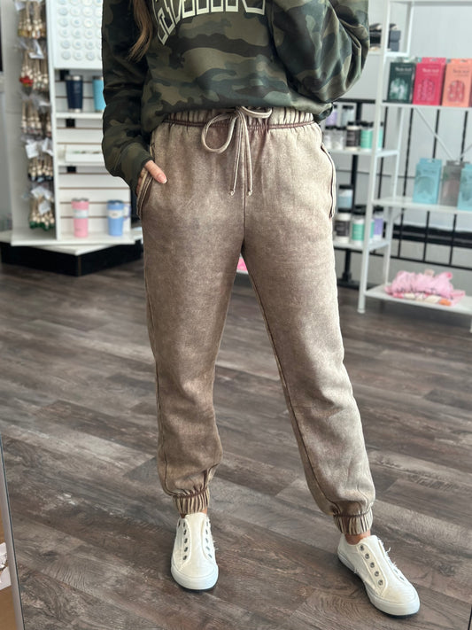 Sandler Joggers - Washed Mocha