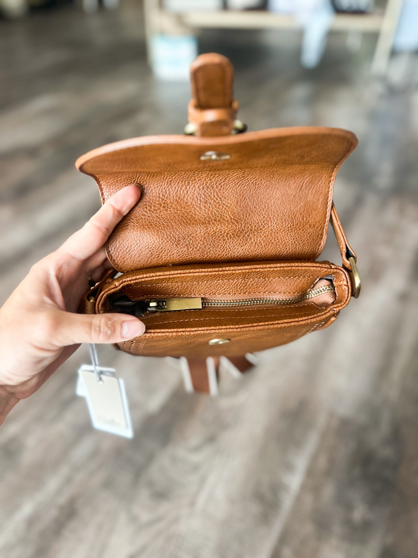 Look How Far You’ve Come Buckle Crossbody - Brown