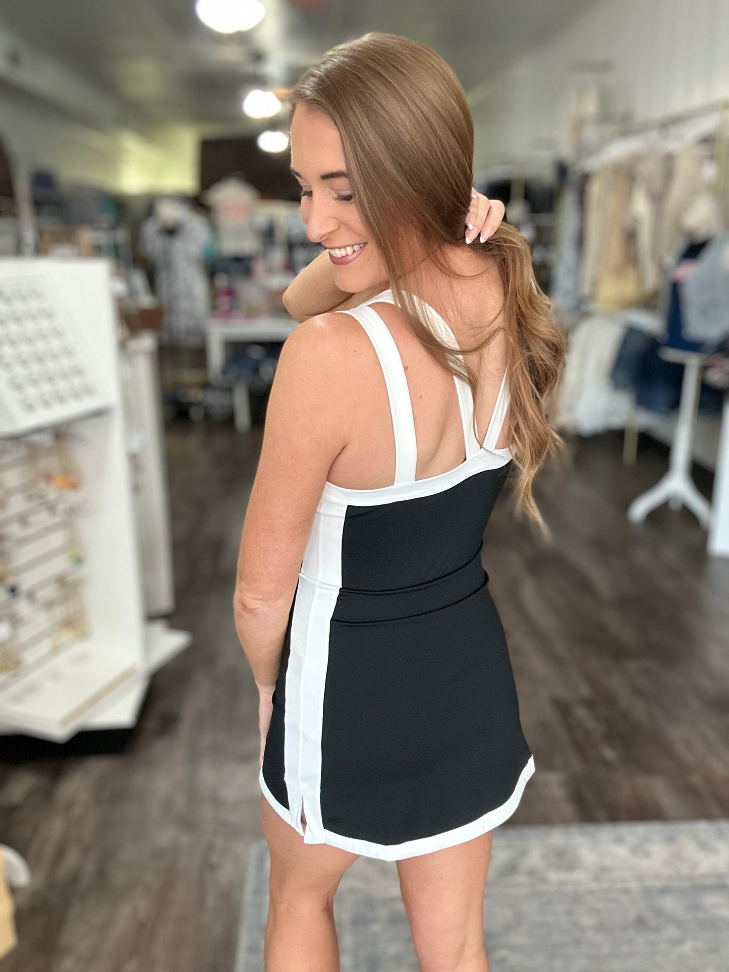 Style All Day Athletic Dress (Black)