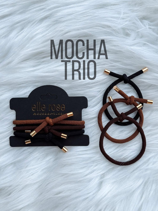 Hair Tie Trio - Mocha