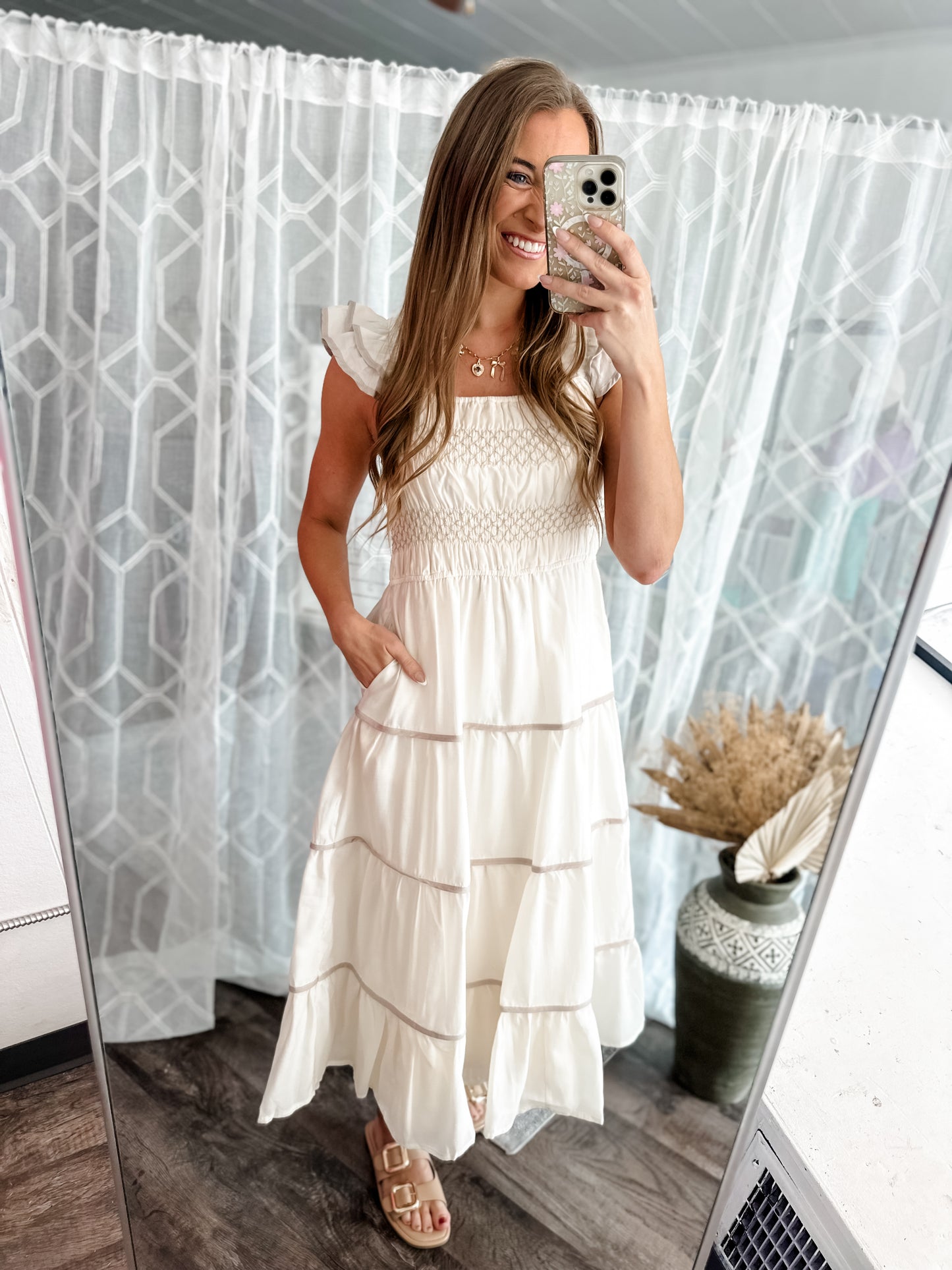 Summer Sweetness Smocked Midi Dress