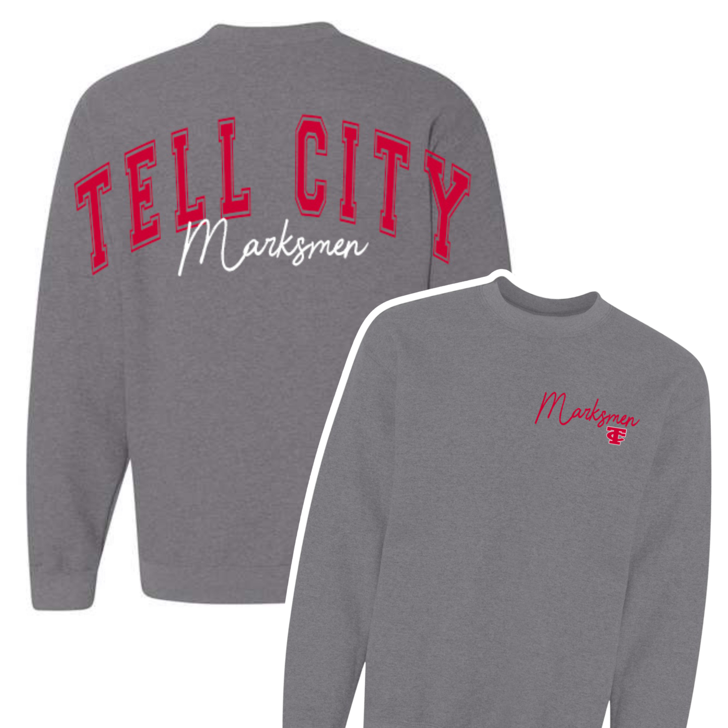 Preorder Custom Arm to Arm Crewneck - TC Marksmen