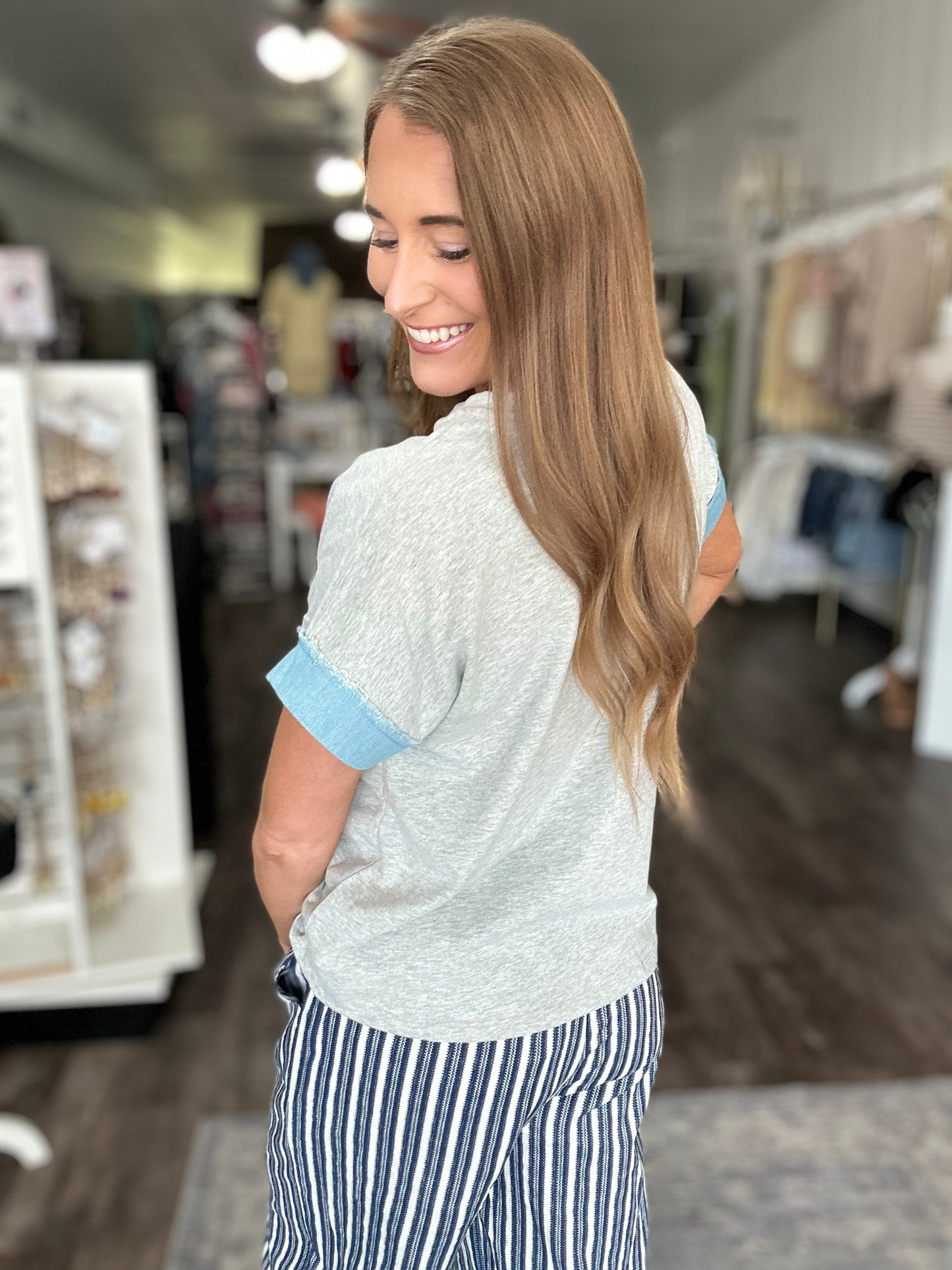 Among the Star Boxy Patch Tee