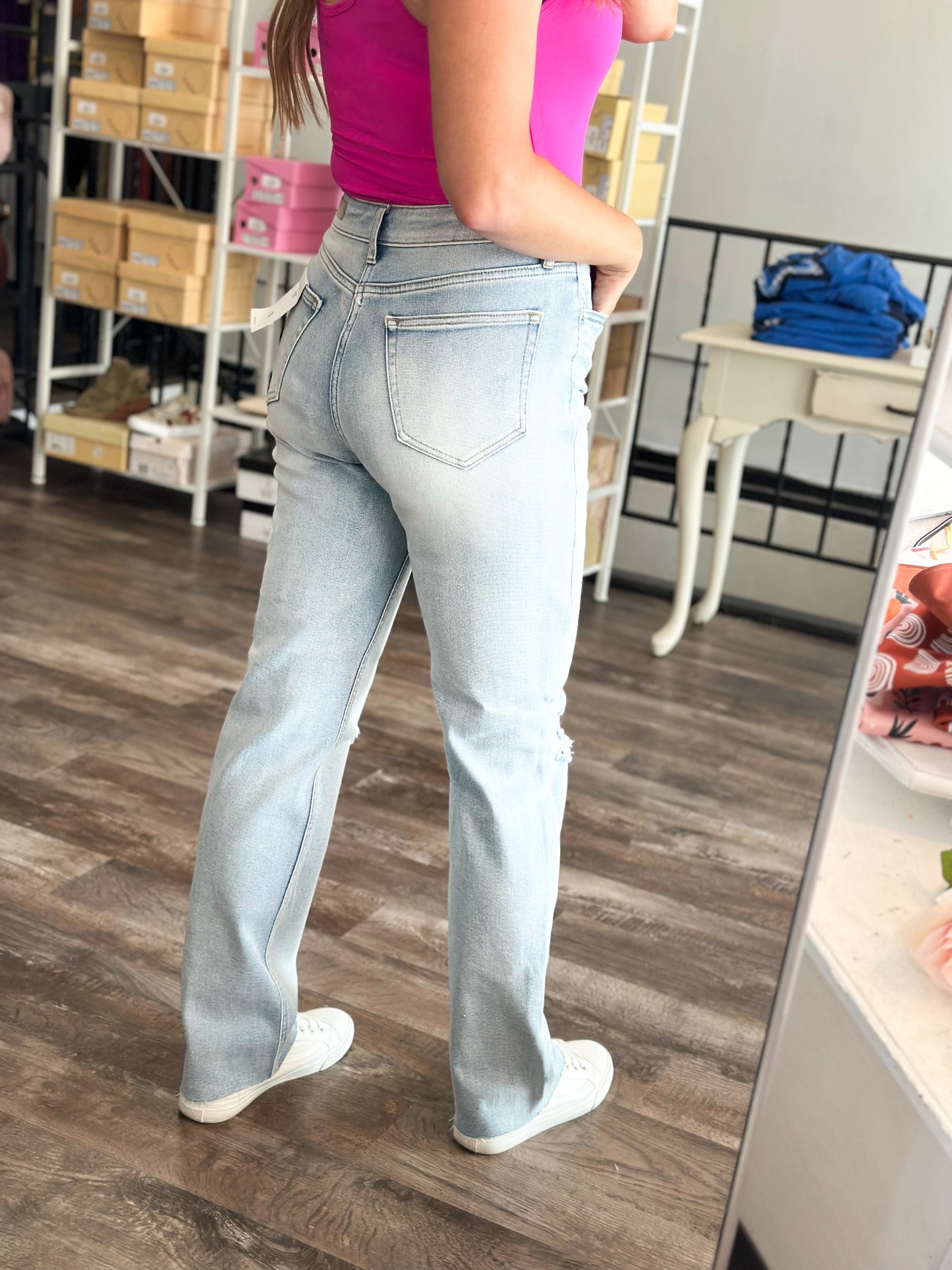 Stella High Rise Mom Jeans