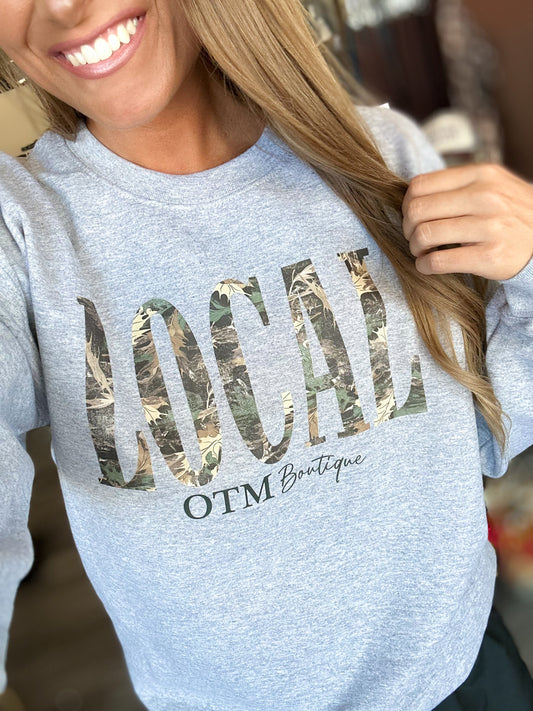 Camo LOCAL Crewneck