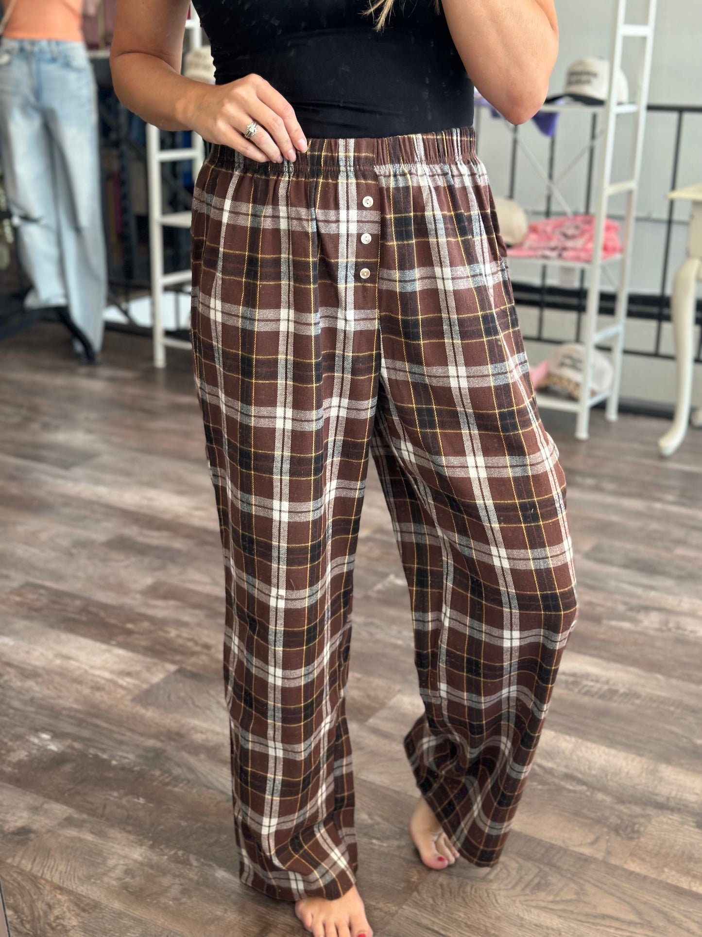 Get Up and Go Plaid Flannel Pants