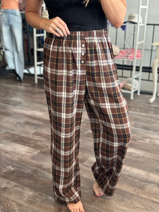Get Up and Go Plaid Flannel Pants