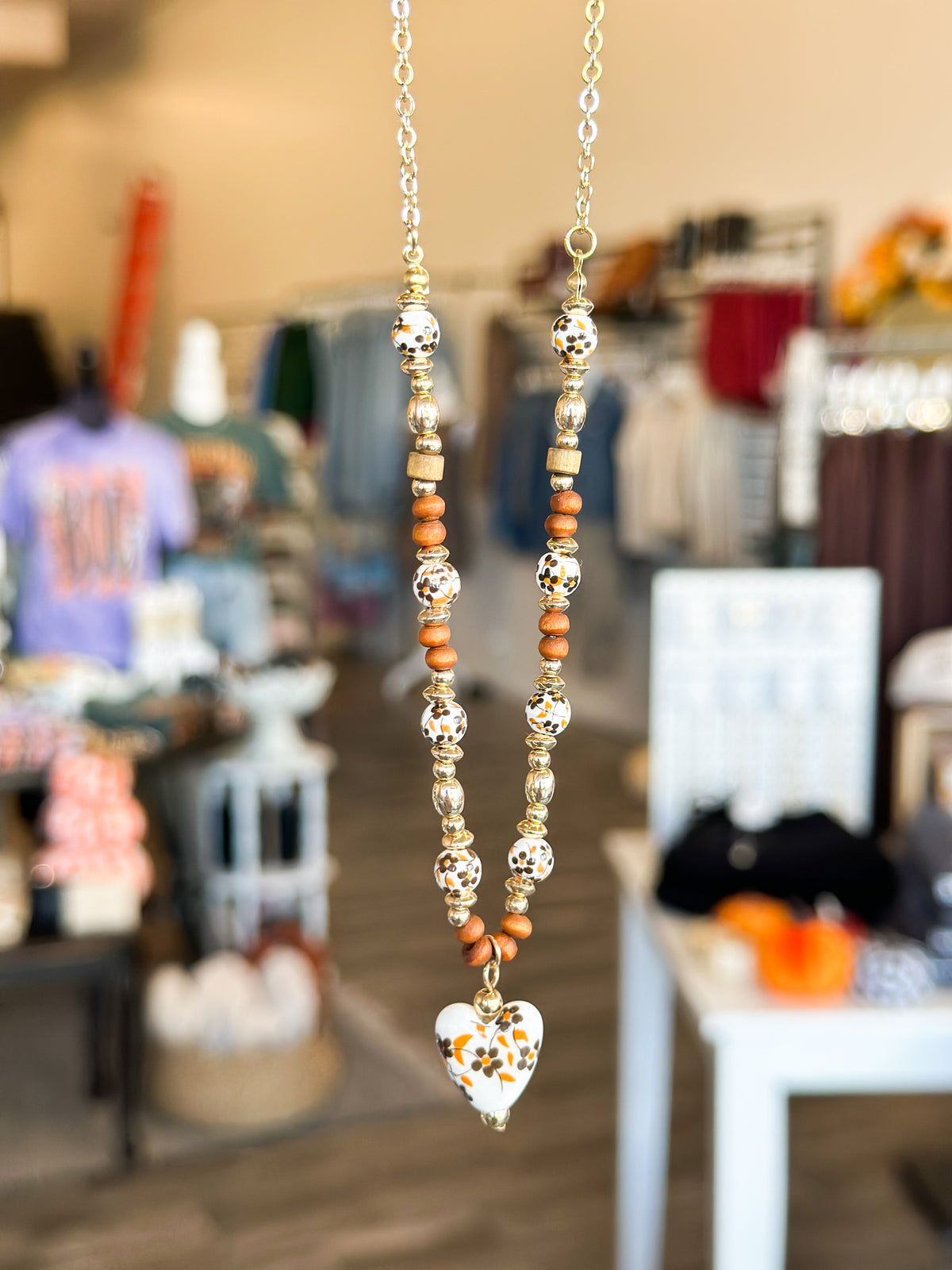 Vintage Fall Florals Necklace