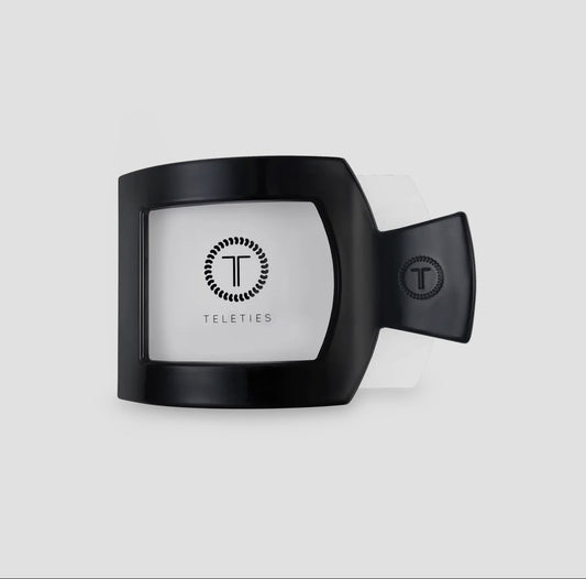 Jet Black Flat Square Clip - Small