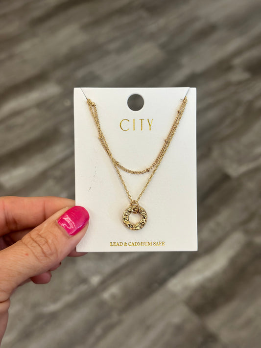 Charming Circle Layered Necklace