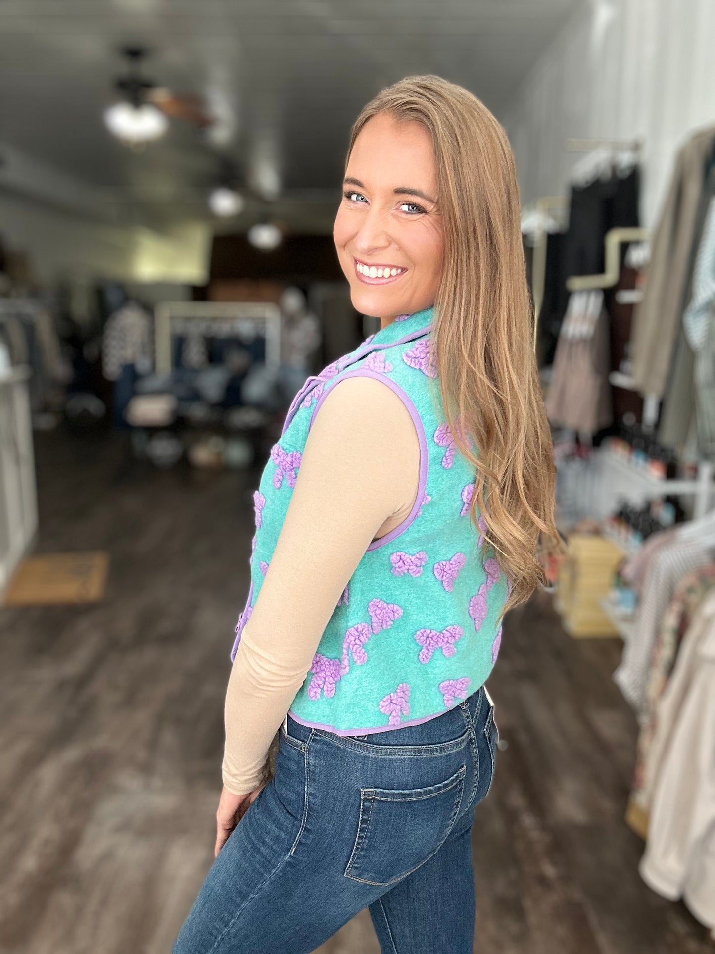 Cozy in Color Bow Vest