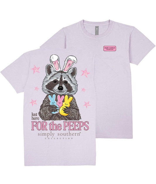 Here For The Peeps Tee YOUTH - Simply Southern