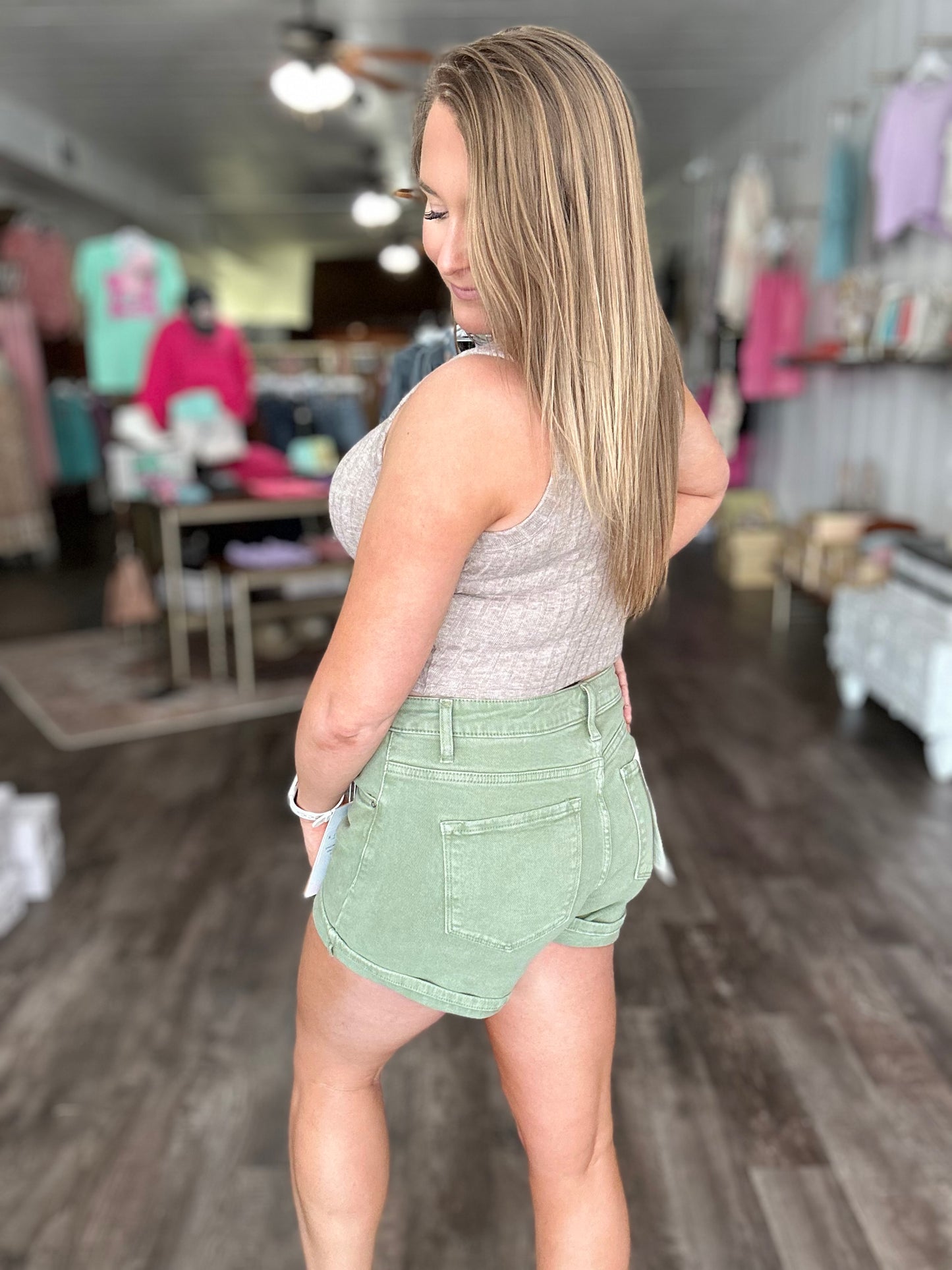 Hit the Road Foldover Hem Shorts