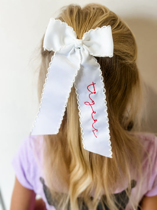 Embroidered Tigers Bow