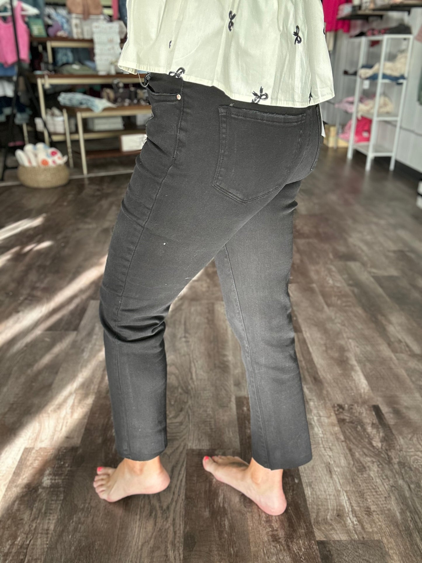 Katelyn High Waisted Crop Denim