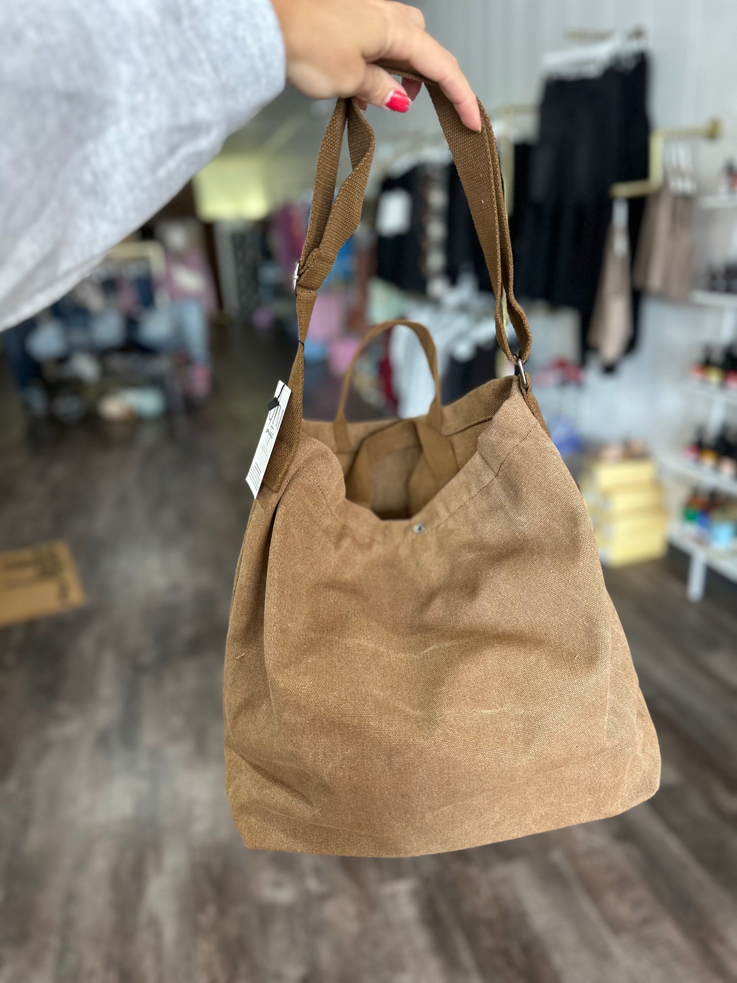 Tote Bag Canvas Bag - Camel