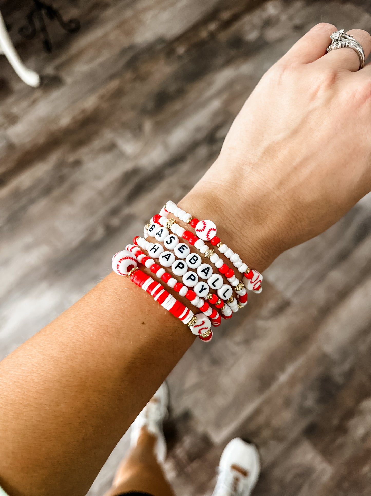 Stacked Beaded Sports Bracelets