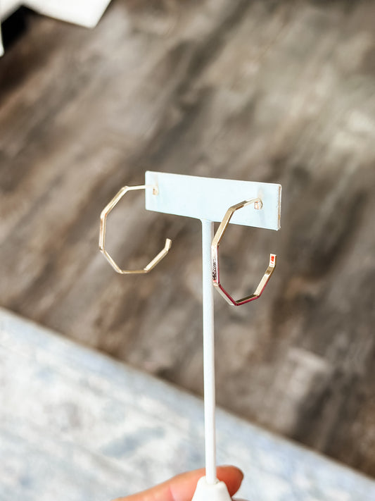 Geometric Hoops (Gold)