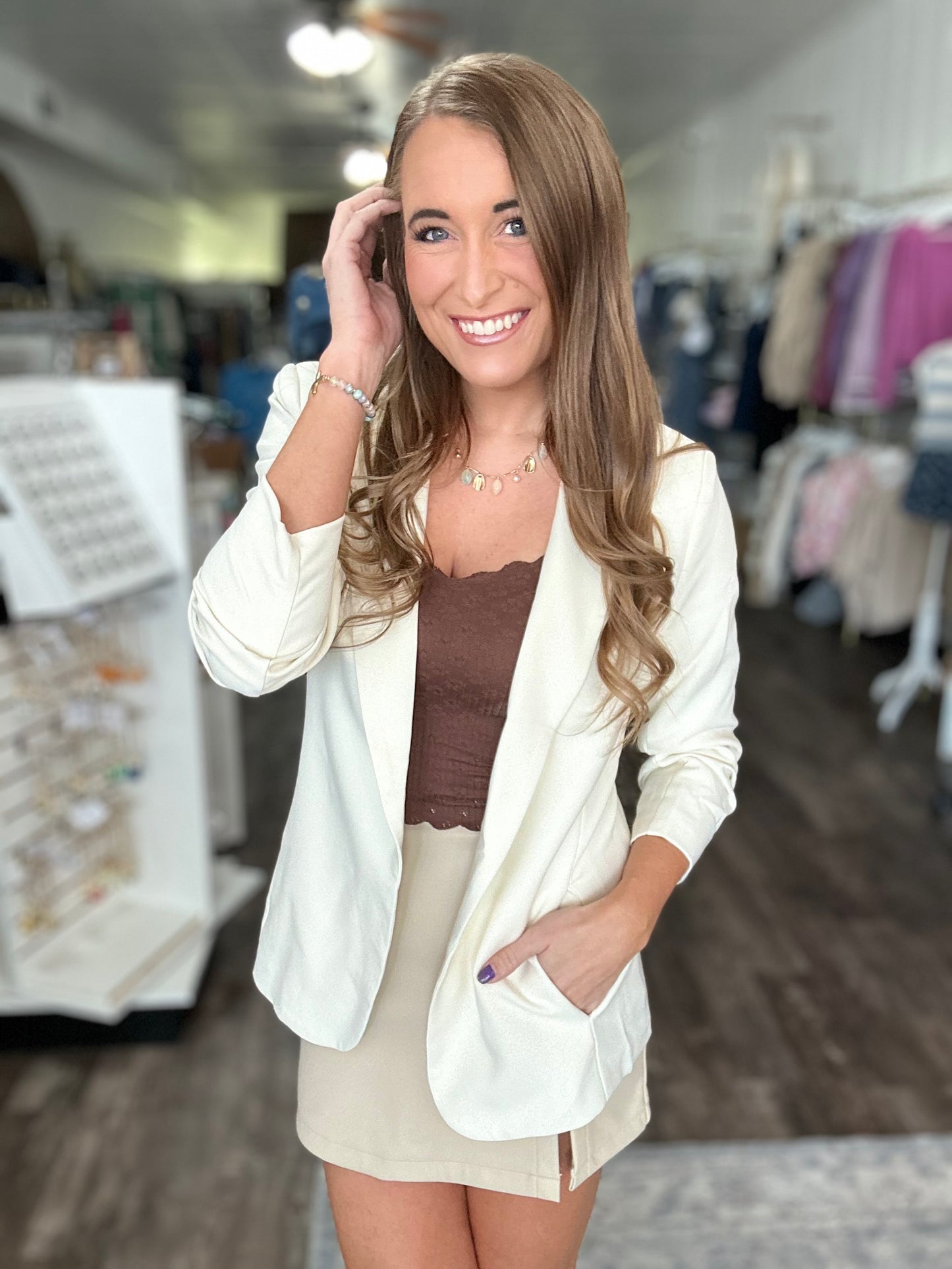 On My Way Blazer - Ivory