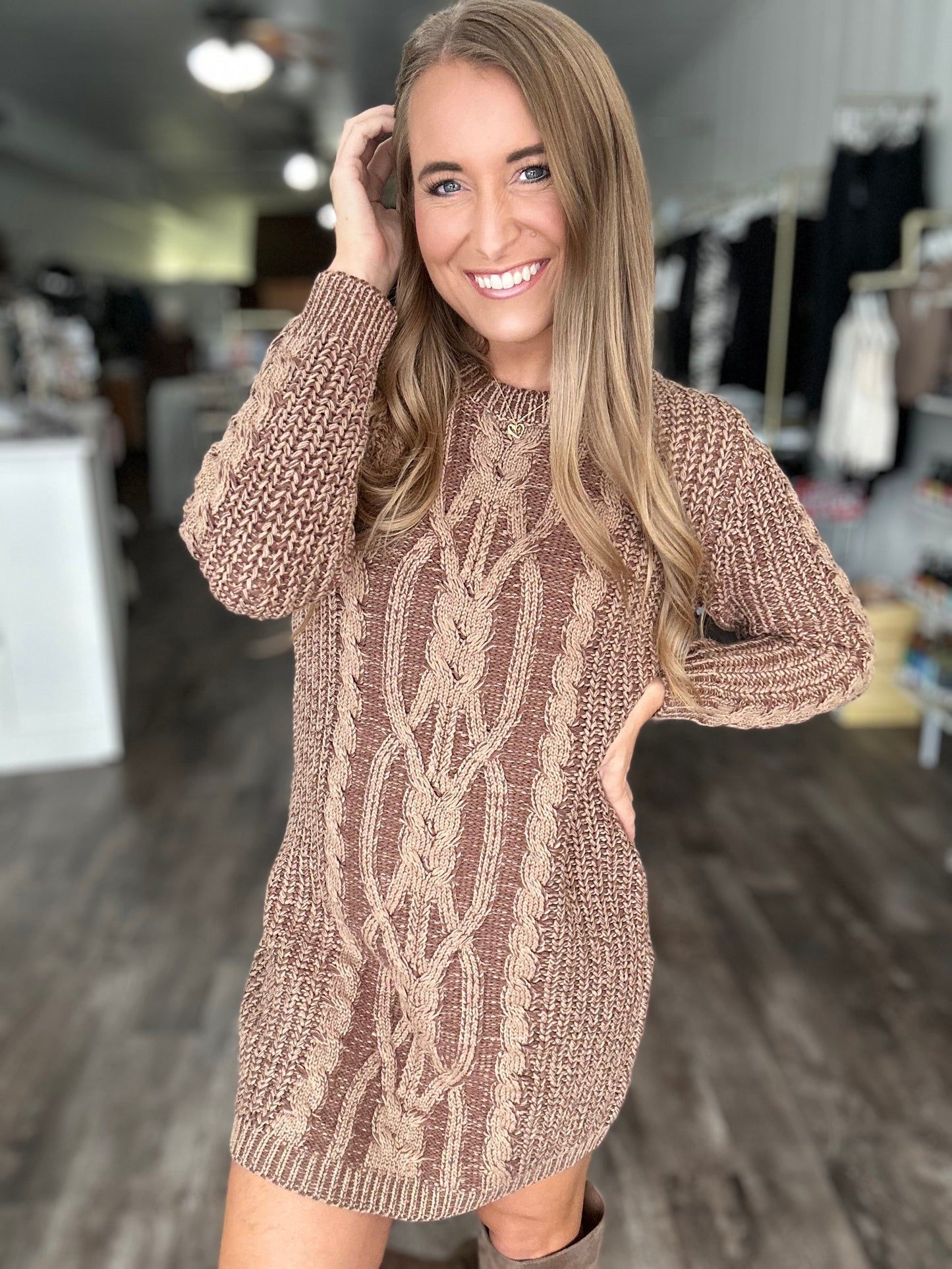 Feeling It Sweater Dress