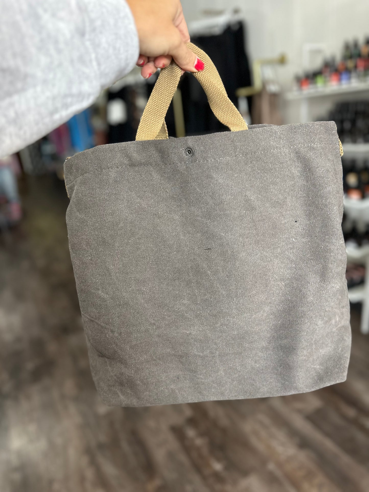 Tote Bag Canvas Bag - Charcoal