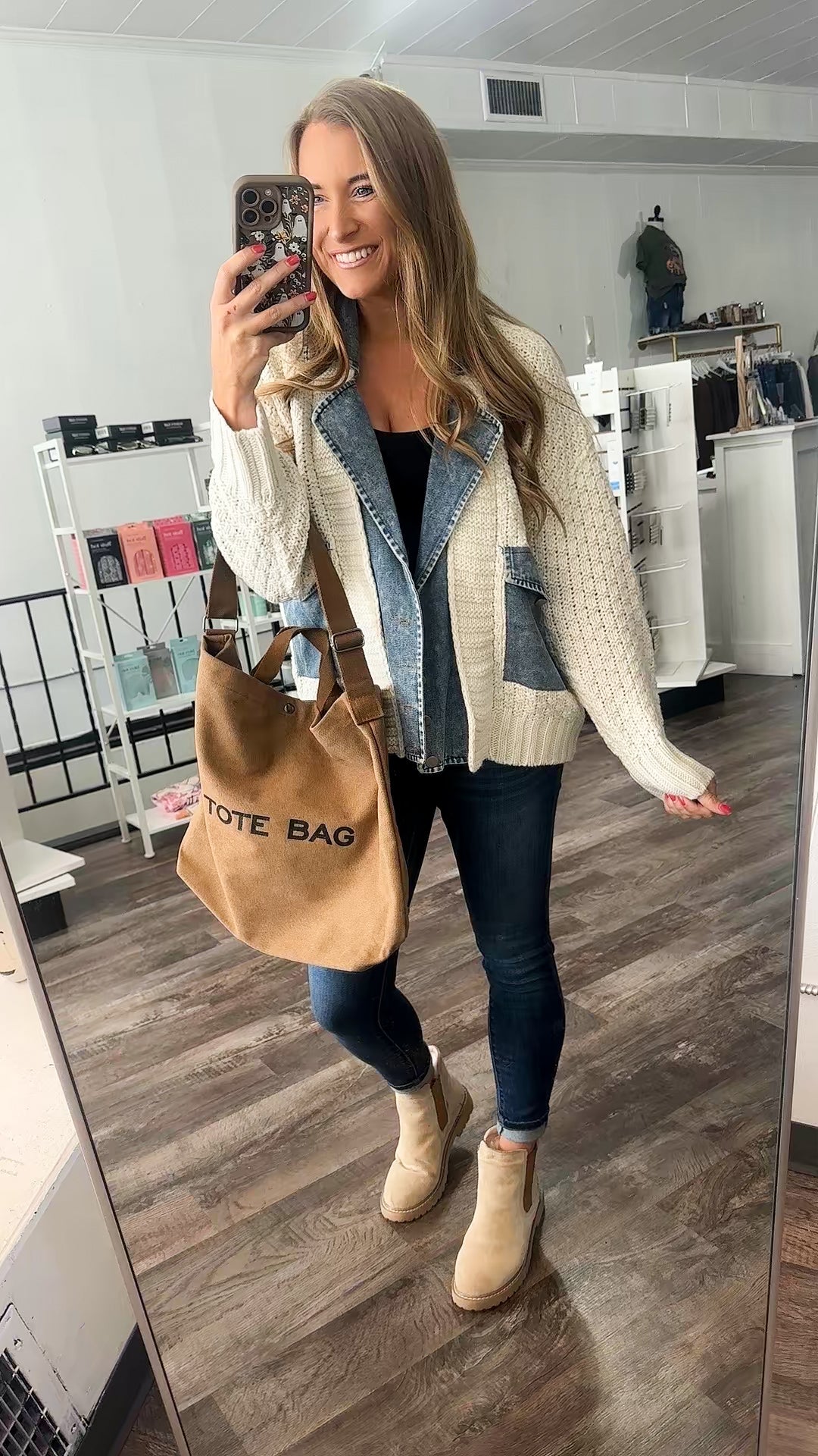 Tote Bag Canvas Bag - Camel