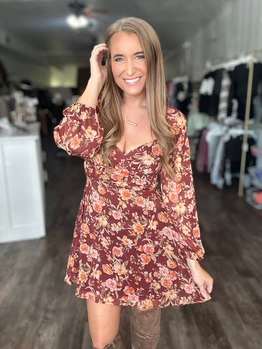 Give It Time Floral Dress
