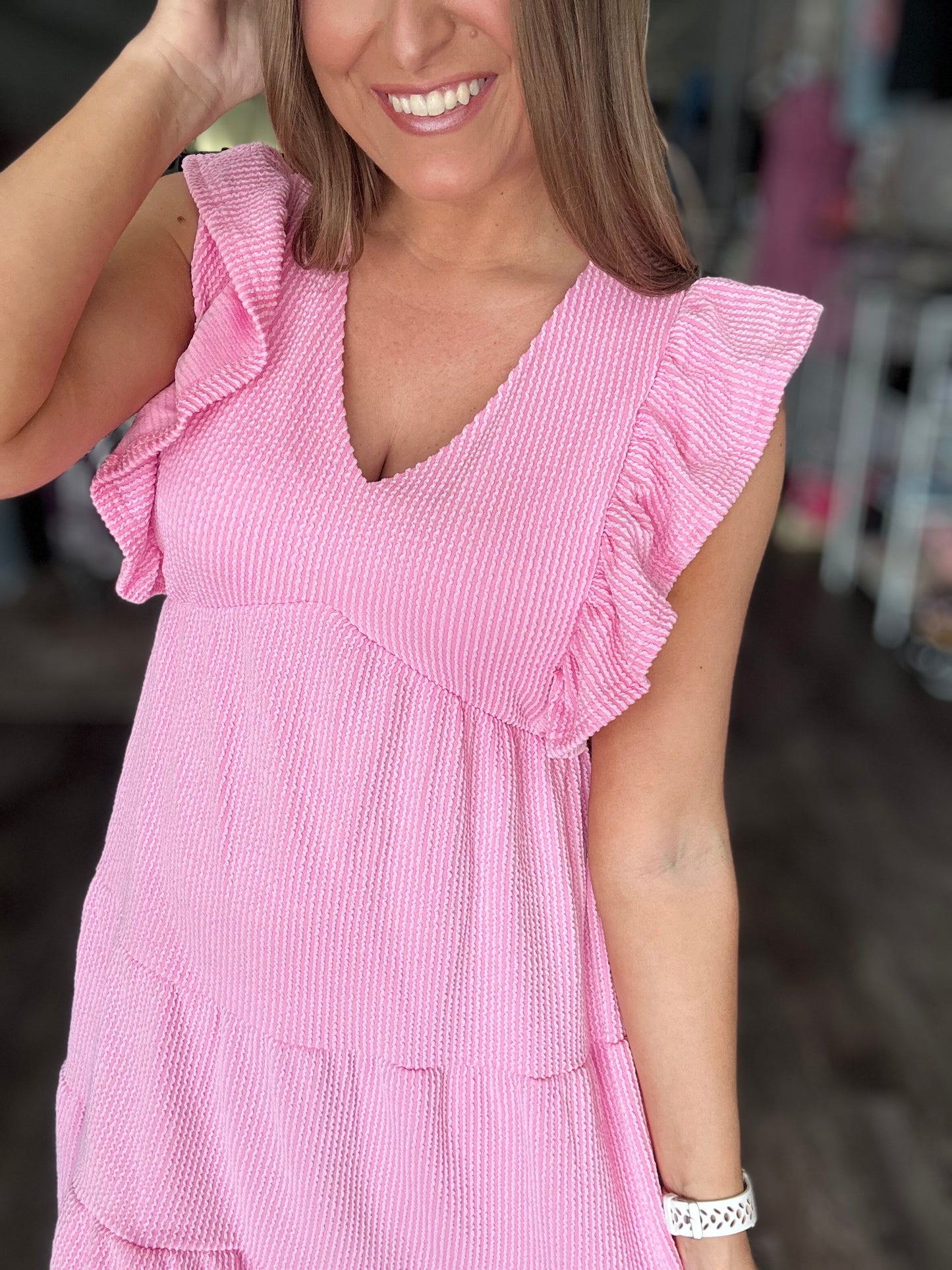 Worth Your While Ribbed Dress - Simply Southern